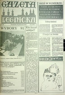 Gazeta Legnicka nr 138, październik`91
