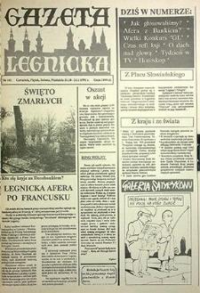 Gazeta Legnicka nr 141, październik`91