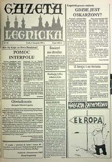 Gazeta Legnicka nr 144, listopad`91