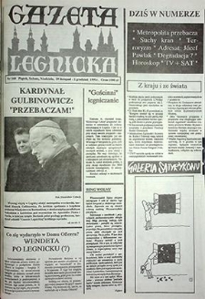 Gazeta Legnicka nr 160, listopad`91