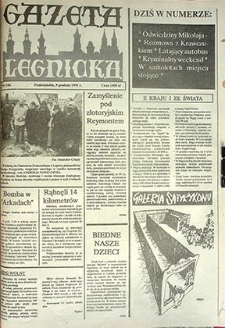 Gazeta Legnicka nr 166, grudzień`91