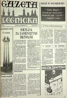 Gazeta Legnicka nr 172, grudzień`91