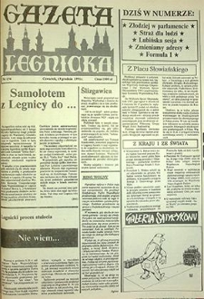Gazeta Legnicka nr 174, grudzień`91