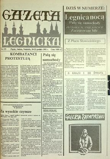 Gazeta Legnicka nr 175, grudzień`91