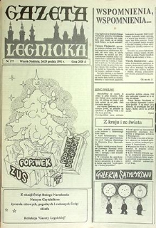 Gazeta Legnicka nr 177, grudzień`91