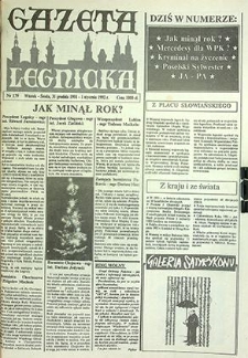 Gazeta Legnicka nr 179, grudzień`91