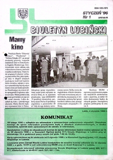 Biuletyn Lubiński nr 1 (69), styczeń `96