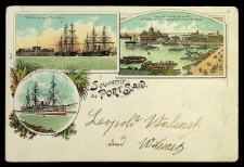 Karta pocztowa : Pamiątka z Port Saidu