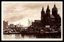 Karta pocztowa : Amsterdam, kości&oacute;ł św. Mikołaja