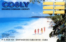 Karta QSL CO8LY : Kuba : IOTA NA-015