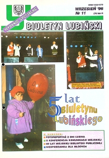 Biuletyn Lubiński nr 11 (79), wrzesień `96 : wydanie specjalne