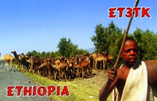 Karta QSL ET3TK : Etiopia