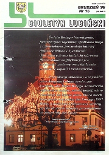 Biuletyn Lubiński nr 15 (83), grudzień `96