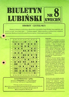 Biuletyn Lubiński nr 8, kwiecień `92