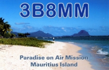 Karta QSL 3B8MM : Mauritius : IOTA AF-049