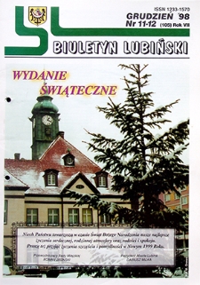 Biuletyn Lubiński nr 11, 12 (105), grudzień `98