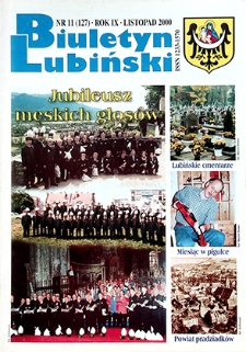 Biuletyn Lubiński nr 11 (127), listopad 2000