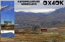 Karta QSL OX4OK : Grenlandia : IOTA NA-018