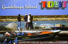Karta QSL TO9T : Gwadelupa : IOTA NA-102