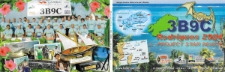 Karta QSL 3B9C : Wyspa Rodrigues : IOTA AF-017