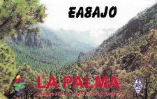 Karta QSL EA8AJO : Wyspy Kanaryjskie : IOTA AF-004