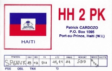 Karta QSL HH2PK : Haiti