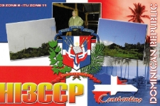 Karta QSL HI3CCP : Dominikana