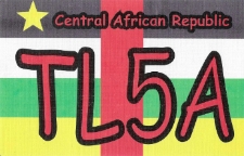 Karta QSL TL5A : Republika Środkowoafrykańska