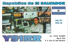 Karta QSL YS1RR : Salwador