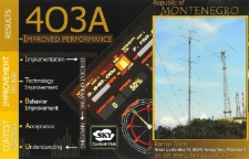 Karta QSL 4O3A : Czarnogóra