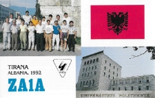 Karta QSL ZA1A : Albania