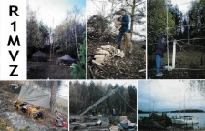 Karta QSL R1MVZ : Wyspa Malyj Vysotskij : IOTA EU-117