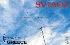Karta QSL SV1AOZ : Grecja