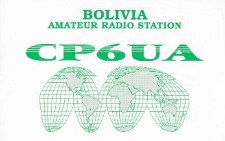 Karta QSL CP6UA : Boliwia