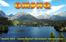 Karta QSL OM0HQ : Słowacja
