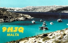 Karta QSL 9H3Q : Malta : IOTA EU-023