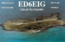 Karta QSL ED6EIG : Baleary : IOTA EU-004