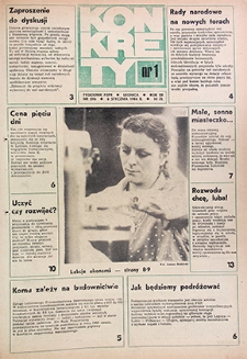 Konkrety nr 1 (596), styczeń `84