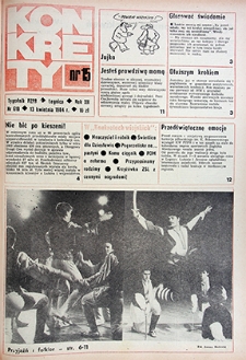 Konkrety nr 15 (610), kwiecień `84