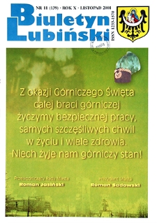 Biuletyn Lubiński nr 11 (139), listopad 2001