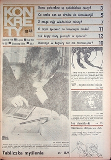 Konkrety nr 44 (899), listopad `89