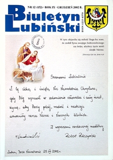 Biuletyn Lubiński nr 12 (152), grudzień 2002