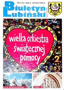Biuletyn Lubiński nr 1 (153), styczeń 2003