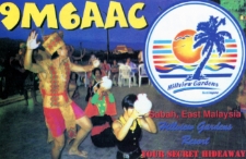 Karta QSL 9M6AAC : Wschodnia Malezja : IOTA OC-088