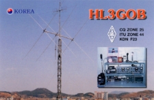 Karta QSL HL3GOB : Korea Południowa