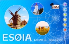 Karta QSL ES0IA : Estonia : IOTA EU-034