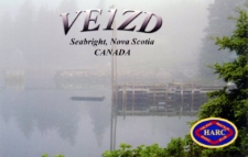 Karta QSL VE1ZD : Kanada