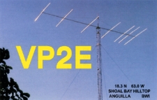 Karta QSL VP2E : Anguilla : IOTA NA-022
