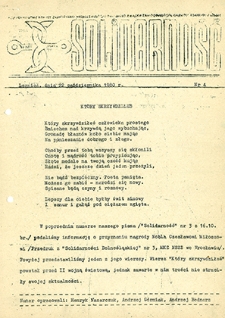 Solidarność nr 4, październik `80