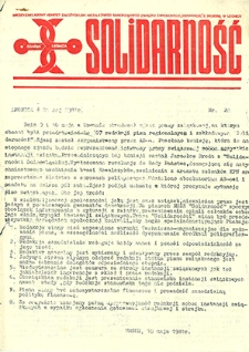 Solidarność nr 20, maj `81